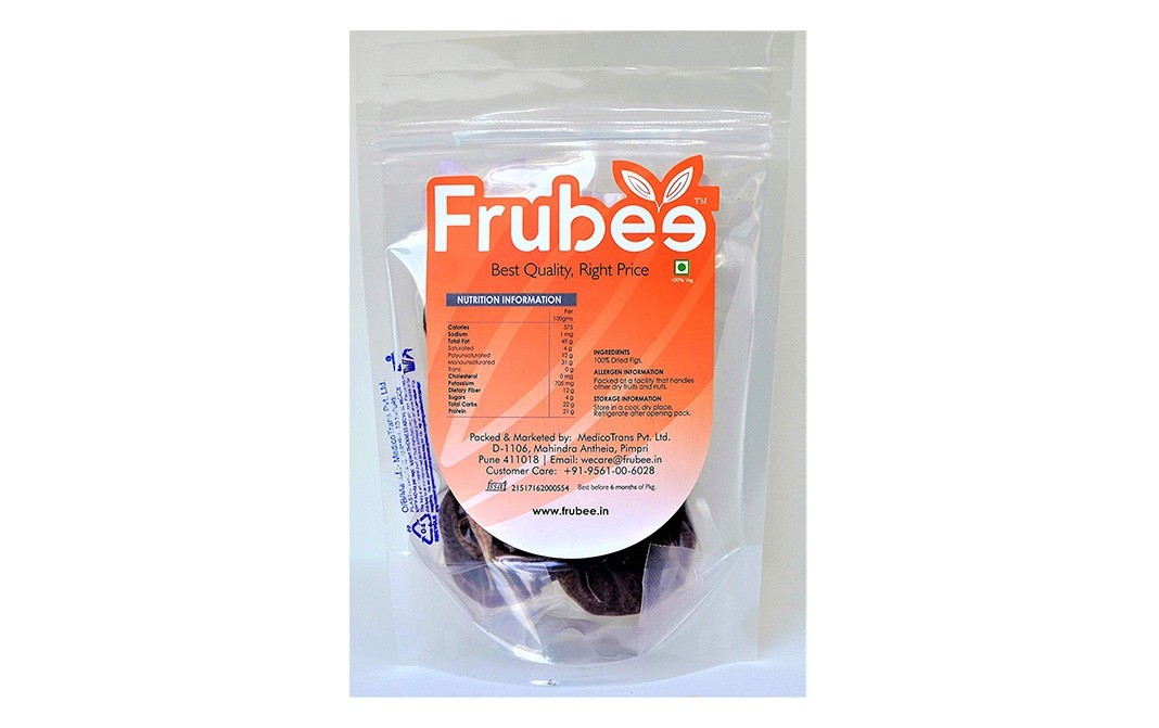 Frubee Afghan Dried Figs    Pack  500 grams